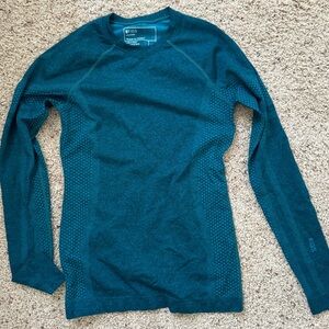 Figs Salta Seamless Longsleeve Underscrub Dark Teal size XS